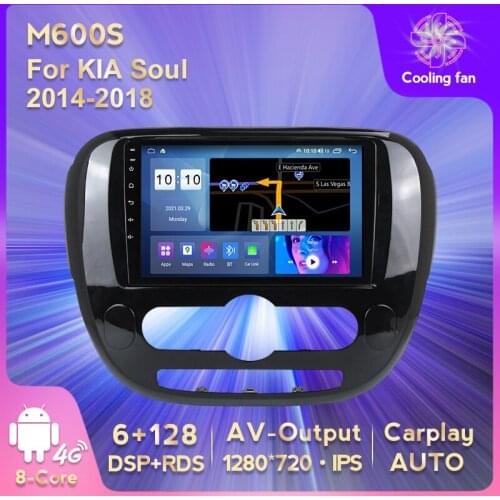 IPS HD 1280*720 Android 11 Car GPS Navigation DVD Multimedia Player for KIA Soul 2014-2018 Wifi BT Stereo Player Carplay AUTO