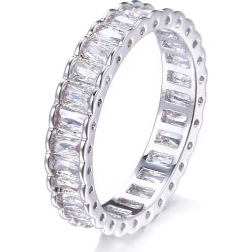 Bettyue Fashion Simple Series White Round With AAA Cubic ZIrcon Ring For Women&Girls Anniversary Gift Wedding Party Romantic