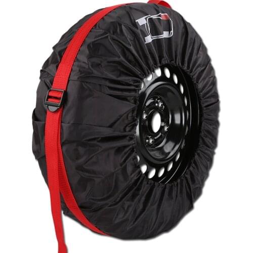 1pc Wheel Cover Spare Tire Cover Case Polyester Winter Summer Car Tire Storage Bags Vehicle Wheel Protector Car Accessories