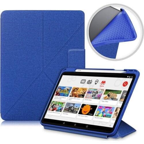 For iPad i Pad Air 2020 Case 11 inch with Pen Holder Multi-folding Stand Soft Silicone Cover for iPad Air 4th Generation Case