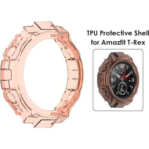 Watch Case for Huami Amazfit T-Rex PRO/T-Rex Smart Watch Cover Bumper Accessories Protector Full Coverage Protection Colorful