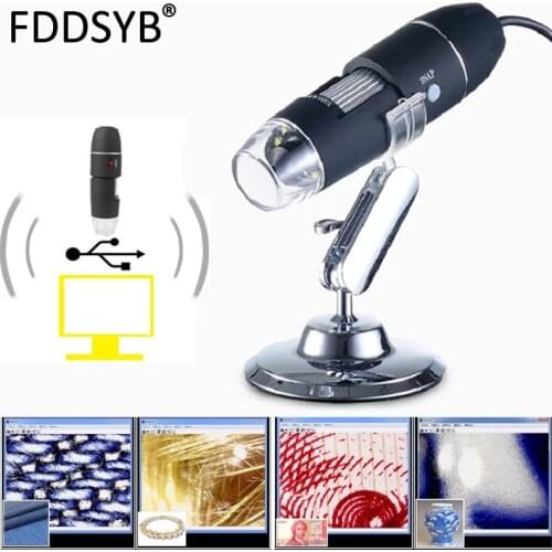 Hot sell Mega Pixels 1600X 8 LED Digital USB Microscope motherboard repair Magnifier Electronic Stereo USB Endoscope Camera