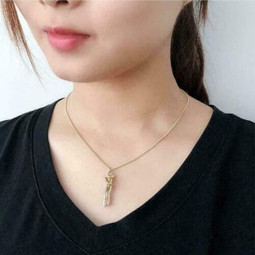 2020 Affectionate Hug Necklace Valentines Day Couples Gift Personality Lover Design Metal Fashion Pendant