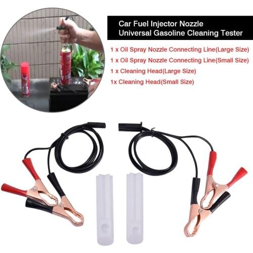 Fuel Injector Cleaner Adaptor Kit DC 12-24V Car Fuel Injector Nozzle Universal Gasoline Cleaning Tester For Car Accessories