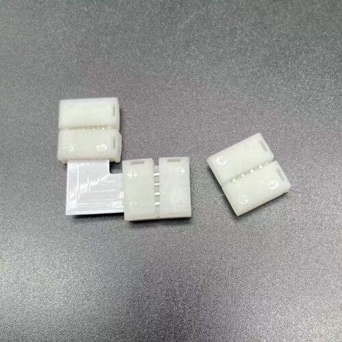 L Shaped 4 pin LED Connector Turning corner Right angle connector clip For connecting LED strip light 5050 RGB RGBW 2835 ws2812