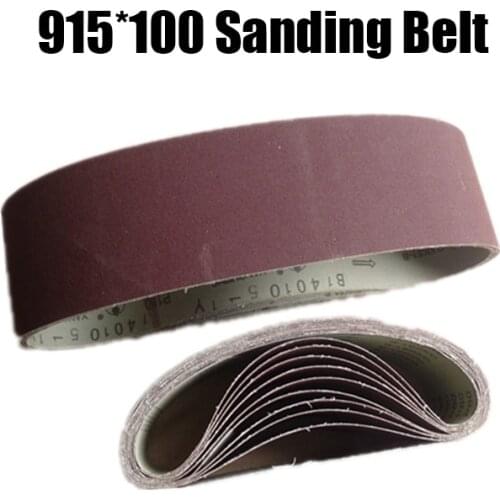5 pieces 915*100mm Sanding Belts P60 - P600 Abrasive Sanding Screen Band 4" * 36 " for Wood Soft Metal Grinding Polishing
