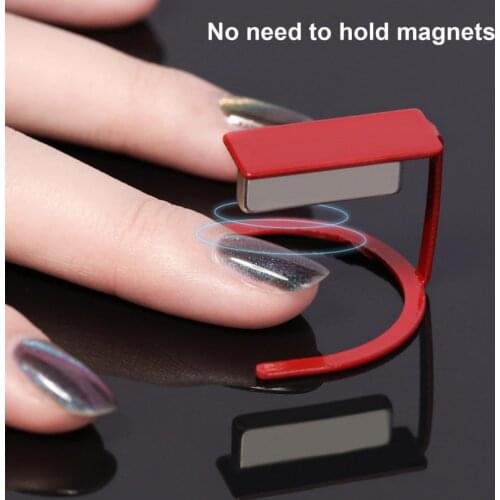Nail Art Magnet Bracket High Magnetic Compact Free Spin Cat Eye Gel Polish Holder for Women best gift