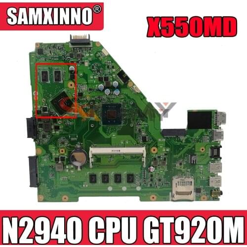 Akemy X550MD Laptop motherboard for ASUS X550MJ X550M original mainboard 4GB RAM N2940 CPU GT920M