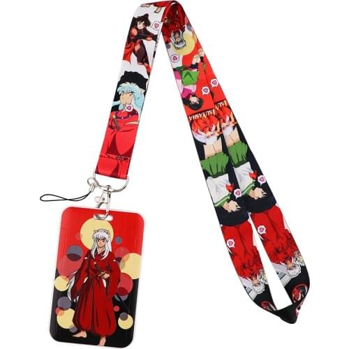MD626 DMLSKY Anime Card Holder Keychain Lanyards for keys Badge ID Mobile Phone Rope Gifts