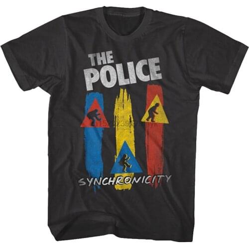 Sting The Police Synchronicity Album Cover Mens T Shirt Surreal Rock Band Tour