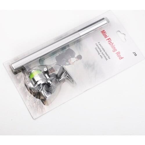 Brand new outdoor camping survival multi-purpose fishing tool portable mini fishing throwing rod set 1 meter J10