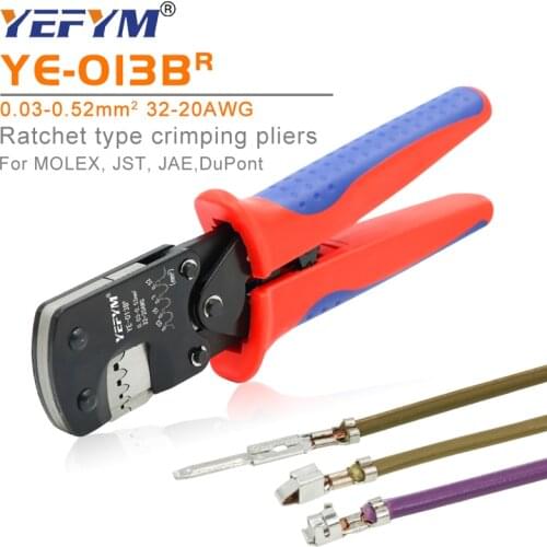 YE-013B Crimping tool for XH2.54 PH2.0 SM2.5 2510 SMH200 Narrow-pitch Connector Pins 0.03-0.52mm2 mini pliers 720pcs XH2.54 box
