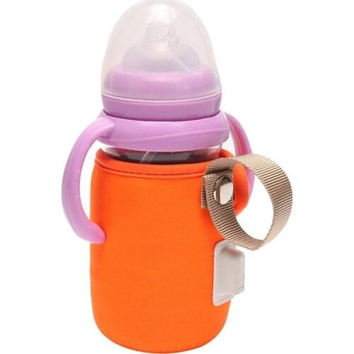 Portable USB Baby Milk Bottle Heater Warmer Stroller Car Insulated Bag Pouch stretch to fit most baby feeding bottles gifts