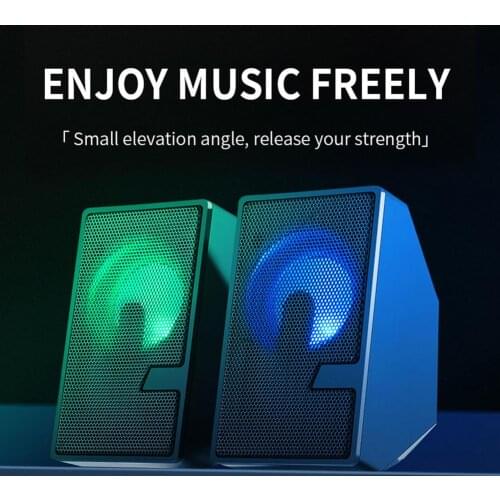USB Wired Computer Speakers 3D Surround Deep Bass Sound Box Speaker For PC Laptop Antimagnetic Subwoofer Multimedia Loudspeakers