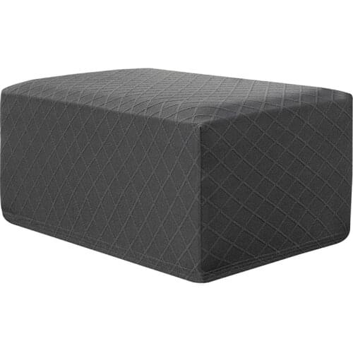 Rectangle Ottoman Footstool Cover Anti-skid Ottoman Slipcover Elastic Chair Sofa Pedal Cover Foot Rest Stool Cover Protector