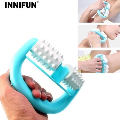 D Type Fat Roller Massage Tools Cellulite Leg Abdomen Neck Buttocks Relax Anti Cellulite Slimming Products Muscle Stimulator