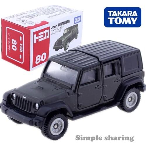 Takara Tomy Tomica No.080 Jeep Wrangler Scale 1/65 Car Hot Pop Kids Toys Motor Vehicle Diecast Metal Model Collectibles New