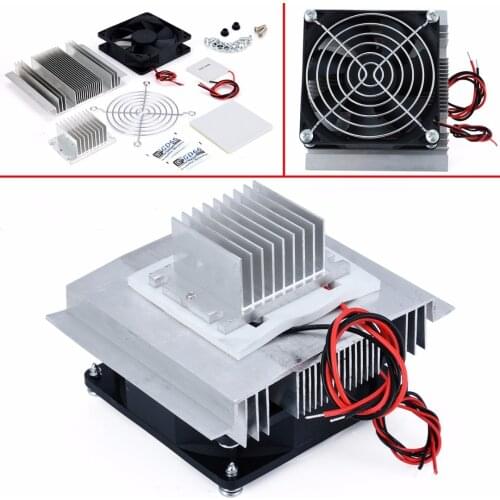 Refrigeration Cooler Parts DC 12V Thermoelectric Peltier Refrigeration Cooling System Semiconductor DIY Air Conditioner Cooler