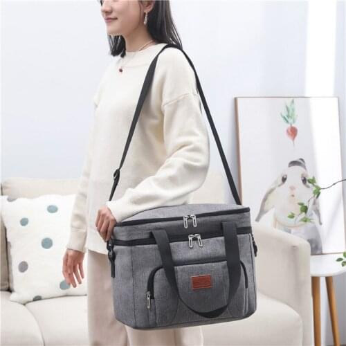 Double Layer Fashion Portable Multifunction lunch Bag Thermal Food Picnic Lunch Bags for Women Cooler Lunch Box Kids Milk Bag