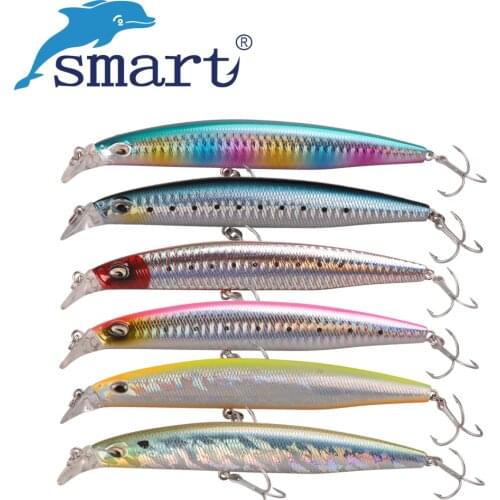SMART Sinking Minnow Bait 125mm23g Tungsten Weight System Fishing Lure Swimbait Fishing Wobblers Iscas Artificiais Para Pesca