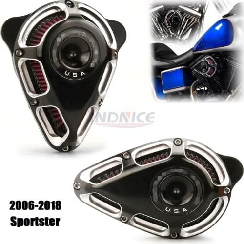 Turnable edge cut Air Cleaner for harley Sportster 883 Low XL883L air filters sportster 883 1991-2018