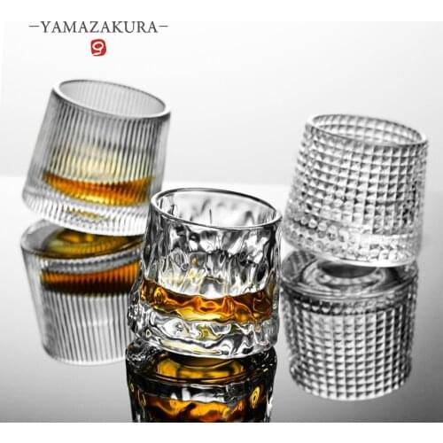 Rotatable Drinking Glasses Rotating Bourbon glasses Stress & Anxiety relief Spinning Glasses Tumbler For Scotch Cocktails coffee