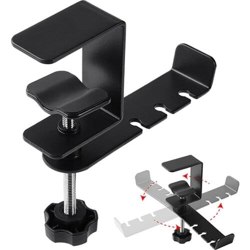360° Rotatable Headset Holder Metal Earphone Hook Headphone Stand Holder Bracket