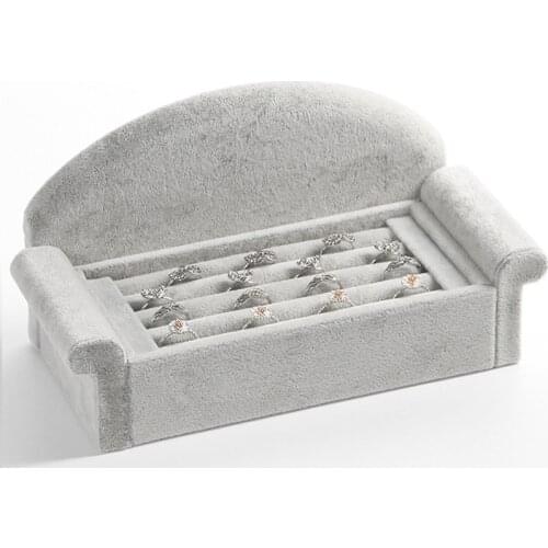 High Quality New 3 Colors Princess Jewelry Ring Shelf Ring Earrings Tray Jewelry Counter Decoration Storage Box Display Props