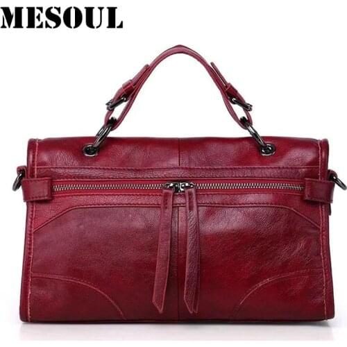 Women Bag 2017 Genuine Leather Handbags Classic Italian Vintage Tassel Ladies Shoulder Bags Messenger Satchel Crossbody Totes