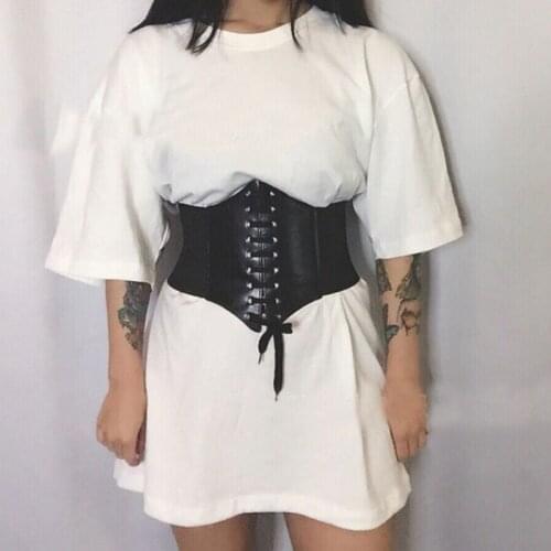 2021 Womens Ultra Wide Belt PU Elastic Corset Belt Wide Waist Belt Ladies Clothing Accessories Female Decorations Cummerbunds