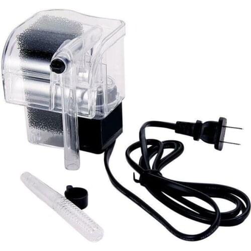 280L/H Aquarium Fish Tank Mini Waterfall Hang On External Oxygen Pump Water Filter