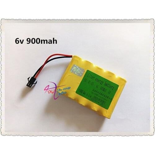 6v 900mah Liter energy battery 6v aa battery ni-cd batteries pack rechargeable for RC boat model car electric toys tank