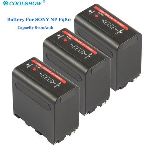 NP F980 NP F980 F960 F970 npf980 7800mah Camera Battery USB input charger For Sony CCD-TRV35 TRV940 CCD-RV100 DCR-TR7Series