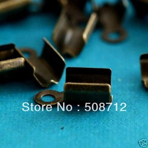 Free shipping!!!!!1000pcs/lot Antique Brass finish large End Caps / Crimp beads/End Beads
