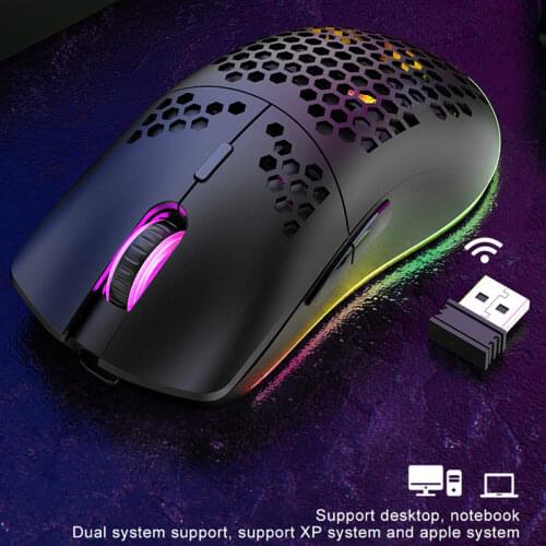 Wireless Gaming Mouse Wireless Compatible 3200DPI DPI Optical Sensor RGB Light LEDHome Office Game Mice For Laptop PC Gamer