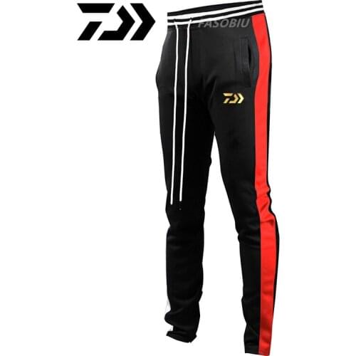 Daiwa Clothing Mens Fishing Clothes Autumn Breathable Black Quick Dry Trousers Men Plus Size 6Xl Casual Cotton Fishing Pants