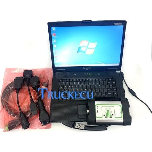 CF52 laptop for Volvo Vocom 88890300 for VOLVO/RENAULT/UD/MACK truck excavators diagnostic scanner V2.7.9 PTT Premium Tech Tool