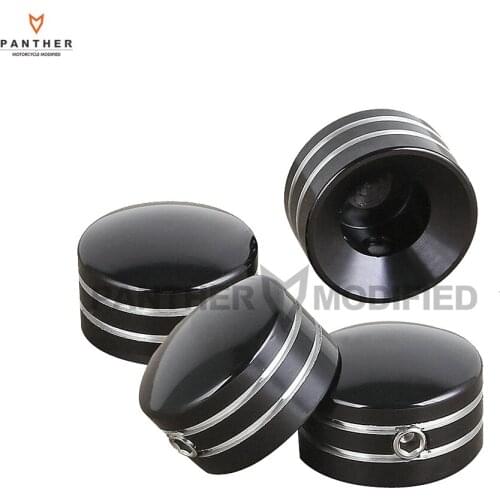 4 Pcs Black Motorcycle Head Bolt Covers case for Harley Sportster XL883 XL1200 Twin Cam Big Twin 1340 Evo