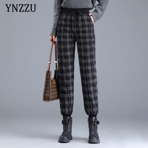 Inkeo Women's Plaid Trousers