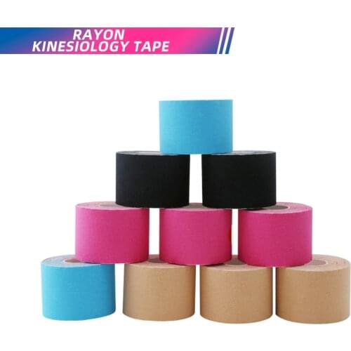 Artificial Silk Fabric Kinesiology Tape Rayon Material 2.5CM/5CM/7CM Wide Roll for Muscle Support Knee Pads