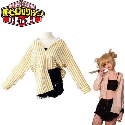 My Hero Academia Cosplay Costume Anime Cosplay Boku no Hero Academia Himiko Toga JK Uniform Women Sailor Suits with Sweaters