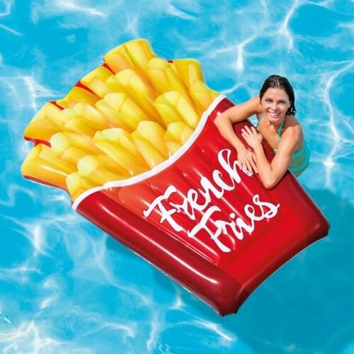 French Fries Floating Row,unicorn Float Inflatable Bed Recliner,Floating Row Water Play and Swimming Supplies, Mount