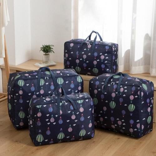 Foldable Storage Bag Large Capacity Oxford Cloth Handle Design Clothes Blanket Organizer Box Fashion Clothes Cabinet Organizer