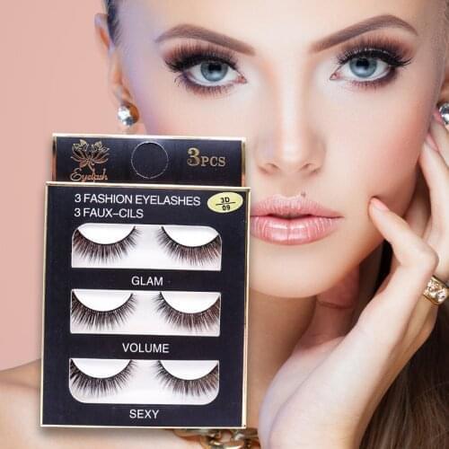 TAOLING 3 Pairs 23 Styles 3D Faux Mink Hair Soft False Eyelashes Fluffy Wispy Thick Lash Handmade Eyelash Eye Makeup Tools