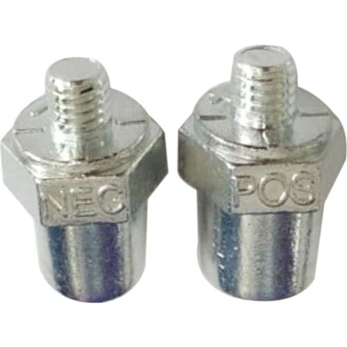 2 Pcs Universal Positive Negative Car Battery Terminal Clamp Clip Connector Silver Corrosion Resistance Car Accessories