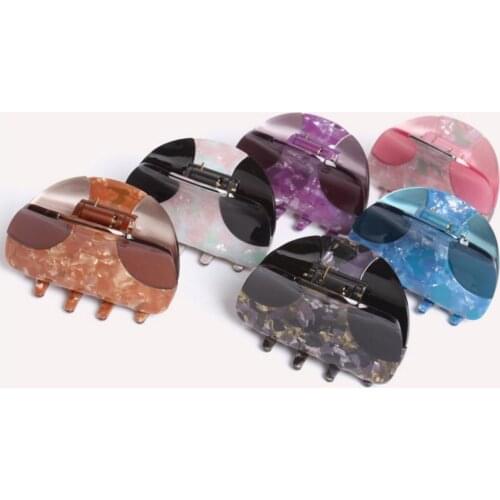 Big Black Crab Claw Hair Clip - New Hair Accessory for Women Girls Hair Clamp Ornament for Thick Hair Tiara Shower Daily Wear