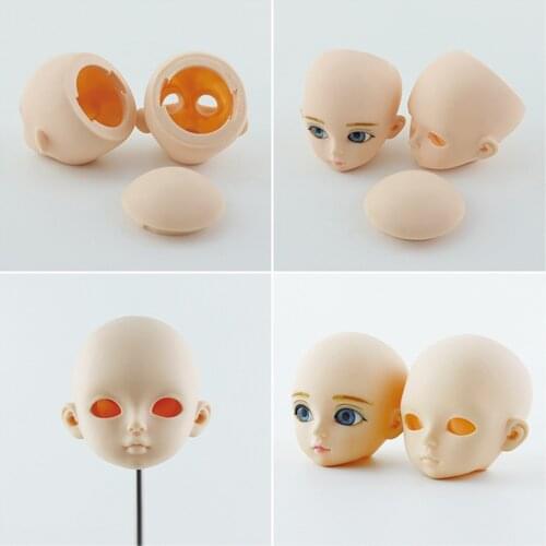 1/3 Doll Head Mold Cosmetology Mannequin Makeup for Night Lolita BJD Dolls, Practice Training Head Sculpt