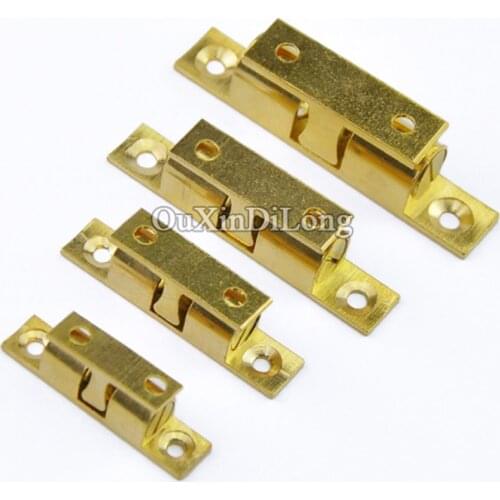 NEW 10PCS Brass Cupboard Drawer Cabinet Double Ball Catch Door Latch Touch Beads Lock Spring Clip Cabinet Door Catches