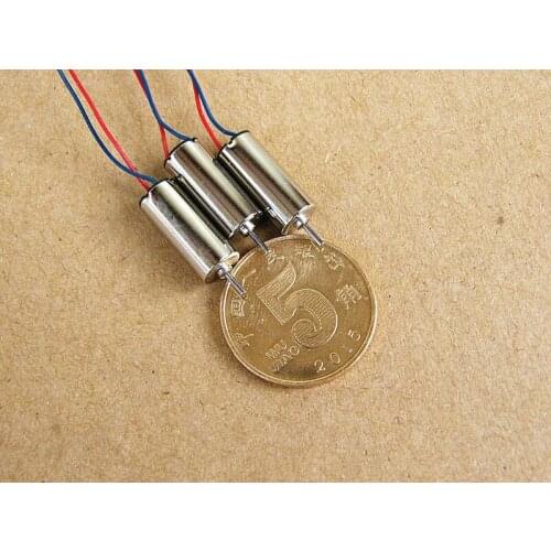 10 pcs/Lot NdFeB UAV model motor DC4.2V 54000 rpm high speed 614 hollow cup motor