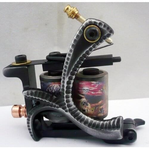 10Pcs/lot Pro Casting Iron Tattoo Machine 10 Wraps coil stainless steel Tattoos Body Art Gun Coil Machine LPC-ITM-7031-4D